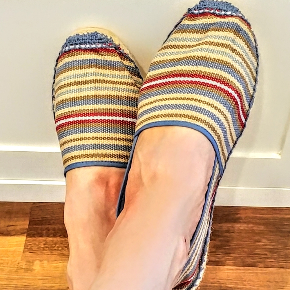NWOT TONY PONS Multi Serape Stripe Espadrilles